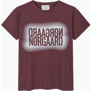Single Organic Trenda P Tee - Sassafras - Mads Nørgaard - Bordeaux M