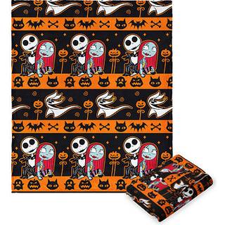 Nightmare Before Christmas Striped Nightmare Kuscheldecke 127x178cm