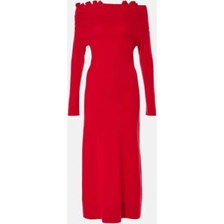 Altuzarra Lunaire off-shoulder cashmere gown - red - M