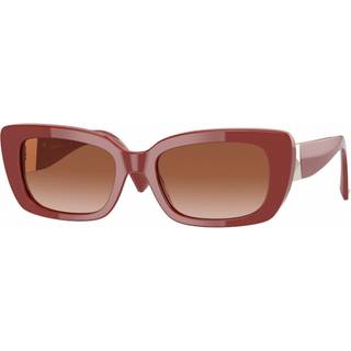 Valentino Kvinde VA4096 511013 Outlet solbriller Plast Rød Brun Firkantet Normal Skygge
