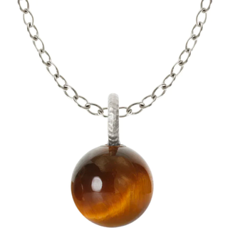 Dulong Globe Tigereye 2x Vedhæng Sølv GLO2-F1111 - Dame - 925 Sterling Silver