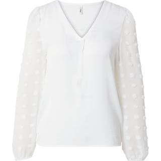 ONLY Onlemery Life L/S MIX TOP BOX  Cloud Dancer M