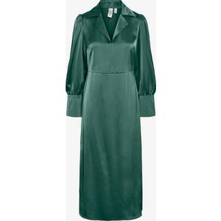 YAS Yaspella Ls Long Shirt Dress Sycamore XS
