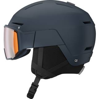 Salomon Osmo skihjelm med visir / Dress Blue - 59-62 cm.