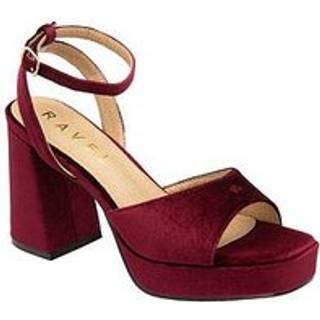 Ravel Ravel Red Block Heel Sandals