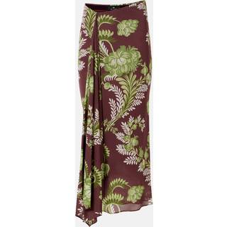 Etro Floral draped midi skirt - multicoloured - XS