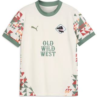 PUMA Palermo F.C. 24/25 Third Jersey Youth, Clothing, Warm White/Eucalyptus, 13-14Y