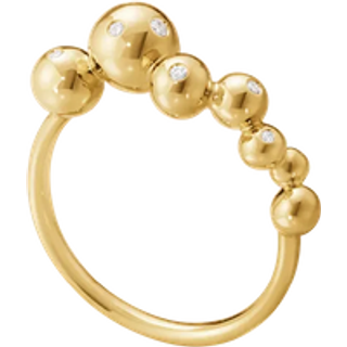 Georg Jensen Moonlight Grapes 1551E ring i guld med brillanter