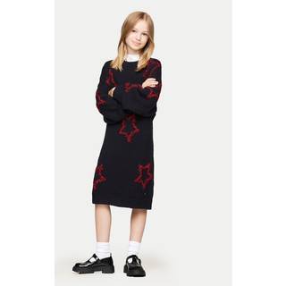 Metallic Star Relaxed Jumper Dress