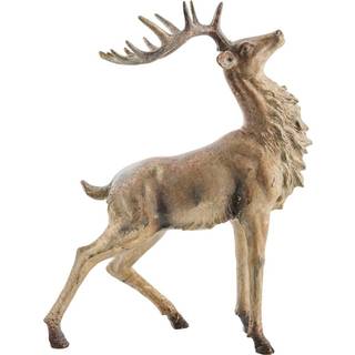 Lene Bjerre Daisy dekoration hjort 41,5 cm Antik messing