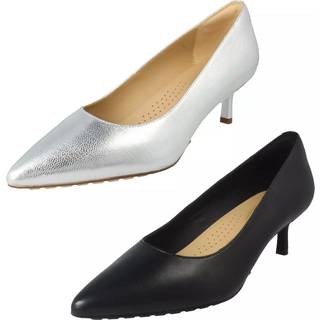 Clarks Clarks Black Leather Adela Court Shoes