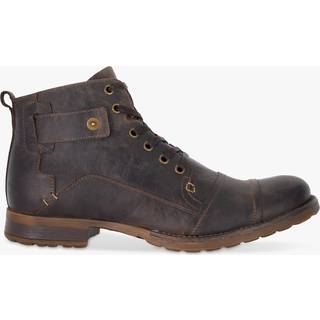 Dune London Dune London Light Brown Heavy Duty Leather Simon Ankle Boots