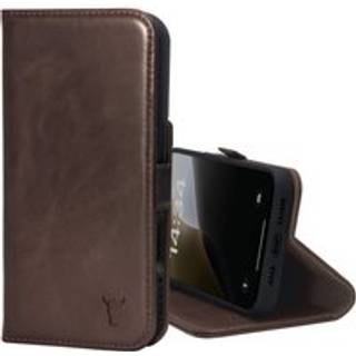 iPhone 16 Pro Max Leather Wallet Case (MagSafe Charging) - Dark Brown