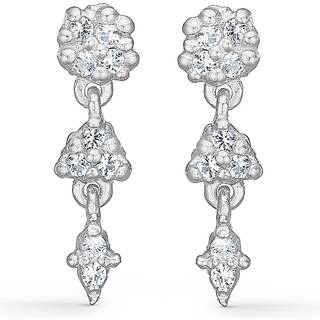 Studio Z - Cluster øreringe med Zikonia sten - 7117844