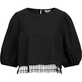 Objfreja 2/4 Cropped Top 136 - Black - Object - Sort XL