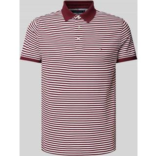 Tommy Hilfiger Herren Polo-Shirt rot gestreift Slim Fit