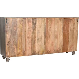 Skænk Home ESPRIT Grå Lys brun Træ 175 x 40 x 90 cm 175,5 x 40 x 90 cm