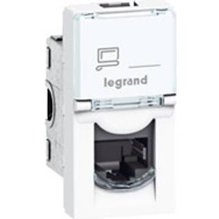 Legrand Cat. 6 udtag stp skærmet 1m hv antimik