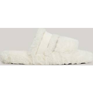 Faux Fur Logo Slippers