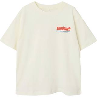 NAME IT T-Shirt Overyn Cloud Dancer Sandwich