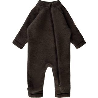 Mikk-Line Ulddragt Merino, Dark Brown Melange, 68