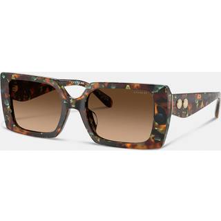 Coach HC8409U CW224 584474 53 Solbriller Kvinder Tortoiseshell - Jade Green Pearl Tortoise - 53mm