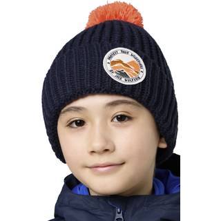 Jack Wolfskin Kids' Pompom Badge Beanie Night Blue, S