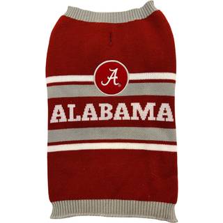 NCAA Alabama Crimson Tide Dog Sweater Størrelse ekstra stor. Varm og hyggelig striket kæledyr sweater med NCAA Team Logo Bedste hvalpekweater til