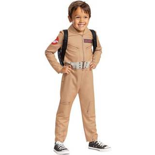 Forkl?dning Ghostbusters kostume til b?rns officielle Ghostbusters klassisk jumpsuit med Proton Pack tilbeh?r Toddler Size Medium (3T-4T)