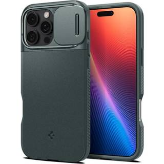 Spigen Optik Armor MagSafe - Abyss Green - iPhone 16 Pro Max
