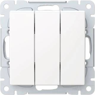 ABB Saga 3x1-polet afbryder, blank hvid