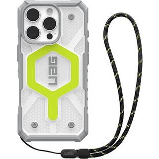 UAG Pathfinder Clear MagSafe - Active Neon Lanyard - iPhone 16 Pro