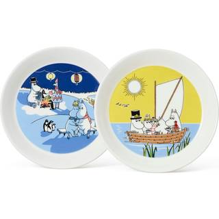 Moomin Arabia Moomin plate Bonfire & Sailing 2 parts 19 cm