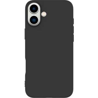 eSTUFF iPhone 16 Plus INFINITE VIENNA Fleksibelt Plastik Bagside Cover - 100% Genbrugsplastik - Sort