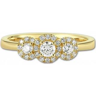 Cordelia - Diamant ring i 14 kt guld med i alt 0,41 ct.