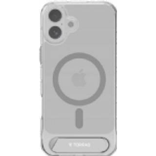 TORRAS - iPhone 16 - Hybrid Cover m. Ståfunktion - MagSafe Kompatibel - Gennemsigtig