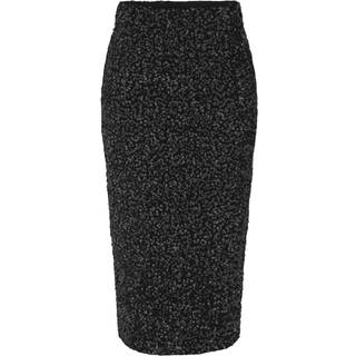 PIECES dame nederdel PCKAM - Black Black sequins - XS