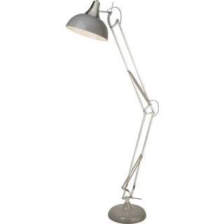 Gulvlampe Goliath, grå, metal, E27, 170 cm, justerbar