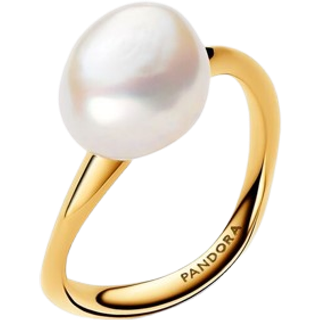 Pandora Gold Baroque Treated Freshwater Cultured Pearl Ring - 50