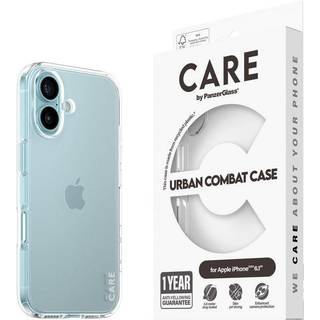 CARE by PanzerGlass iPhone 16 FLAGSHIP Urban Combat Case - Transparent