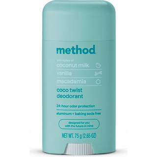 Metode Deodorant Coco Twist Kokosm?lk Avocado + Macadamia Olie noter 24 timers lugtbeskyttelse 2,65 oz