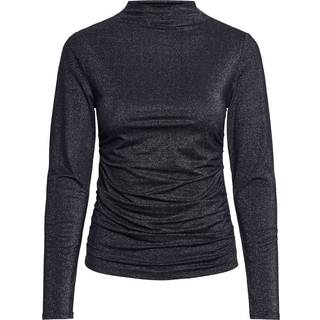 Pcmonica Glitter Rynkeeffekt Top Med Lange Ærmer