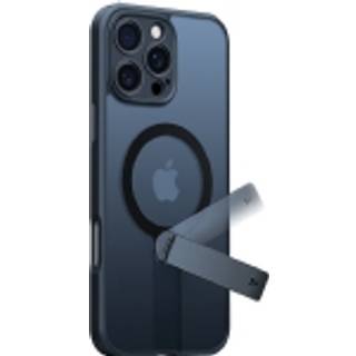 TORRAS - iPhone 16 Pro - Fleksibel Plastik Cover m. Roterende Kickstand - MagSafe Kompatibel - Sort