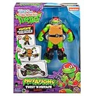 Turtles Mutant Mayhem Raphael 2-i-1 figur og køretøj