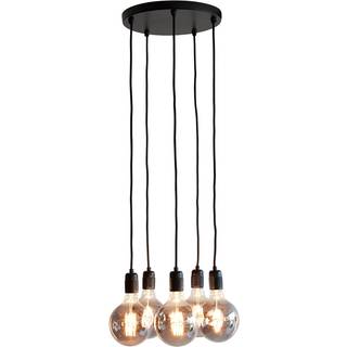 Klyngependel K9 Ø30 - 5 Fatninger - Mat Sort - Nielsen Light