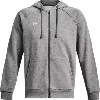 Under Armour Rival Fleece Full Zip Hoodie Hoodie Herrer størrelse 3XL - Regular farve grå