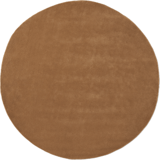 Ferm Living Stille Tufted Tæppe Ø240 Cm - Uldtæpper Bomuld Toffee - 1104269981