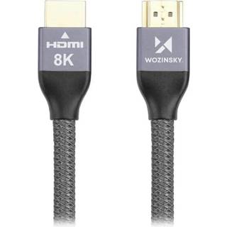 Wozinsky HDMI 2.1 8K 60Hz / 4K 120Hz / 2K 144Hz Kabel - 3m - Grå