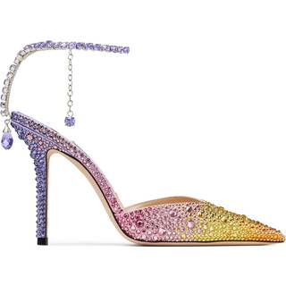 Jimmy Choo Saeda 100 embellished satin pumps - multicoloured - EU 37.5