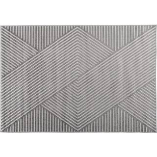 Aron rektangulært tæppe 230x160 cm grå